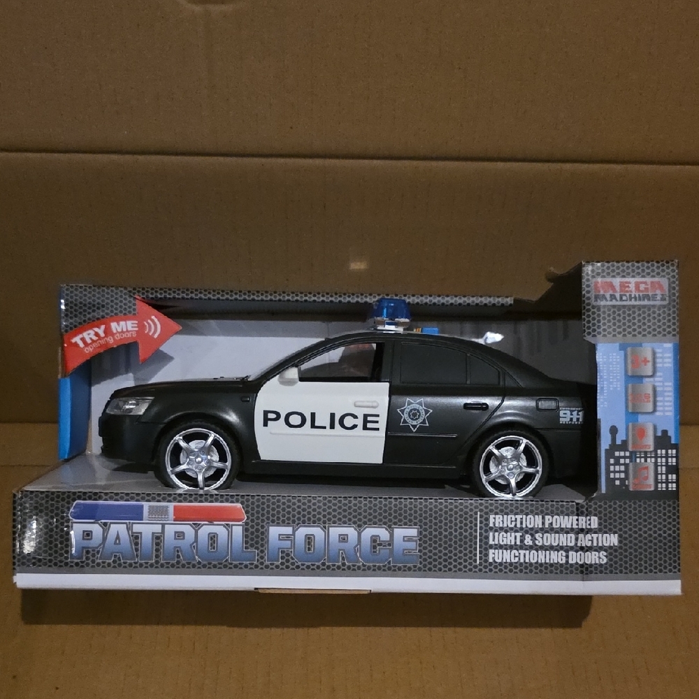 Machine Patrol Force Police Car - Black and White